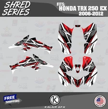 Graphics Kit for HONDA TRX 250EX (2006-2012) 16MIL SHRED-Red