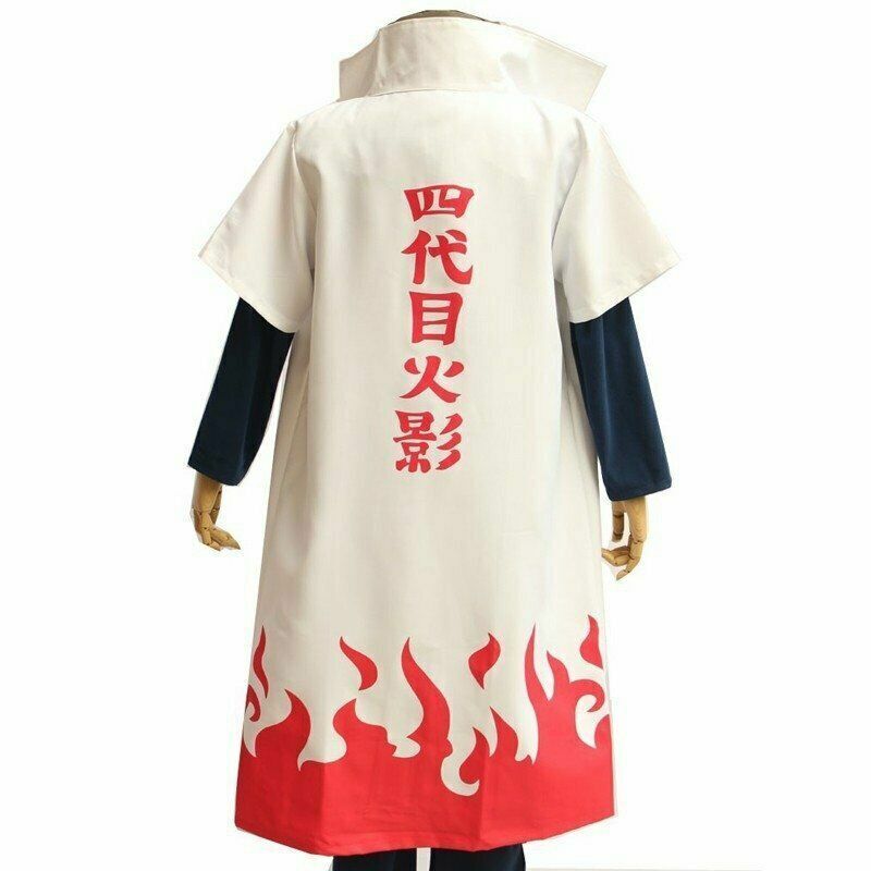 Anime Naruto Cosplay Costume 4th Fourth Hokage Namikaze Minato Cape Cloak  Robe