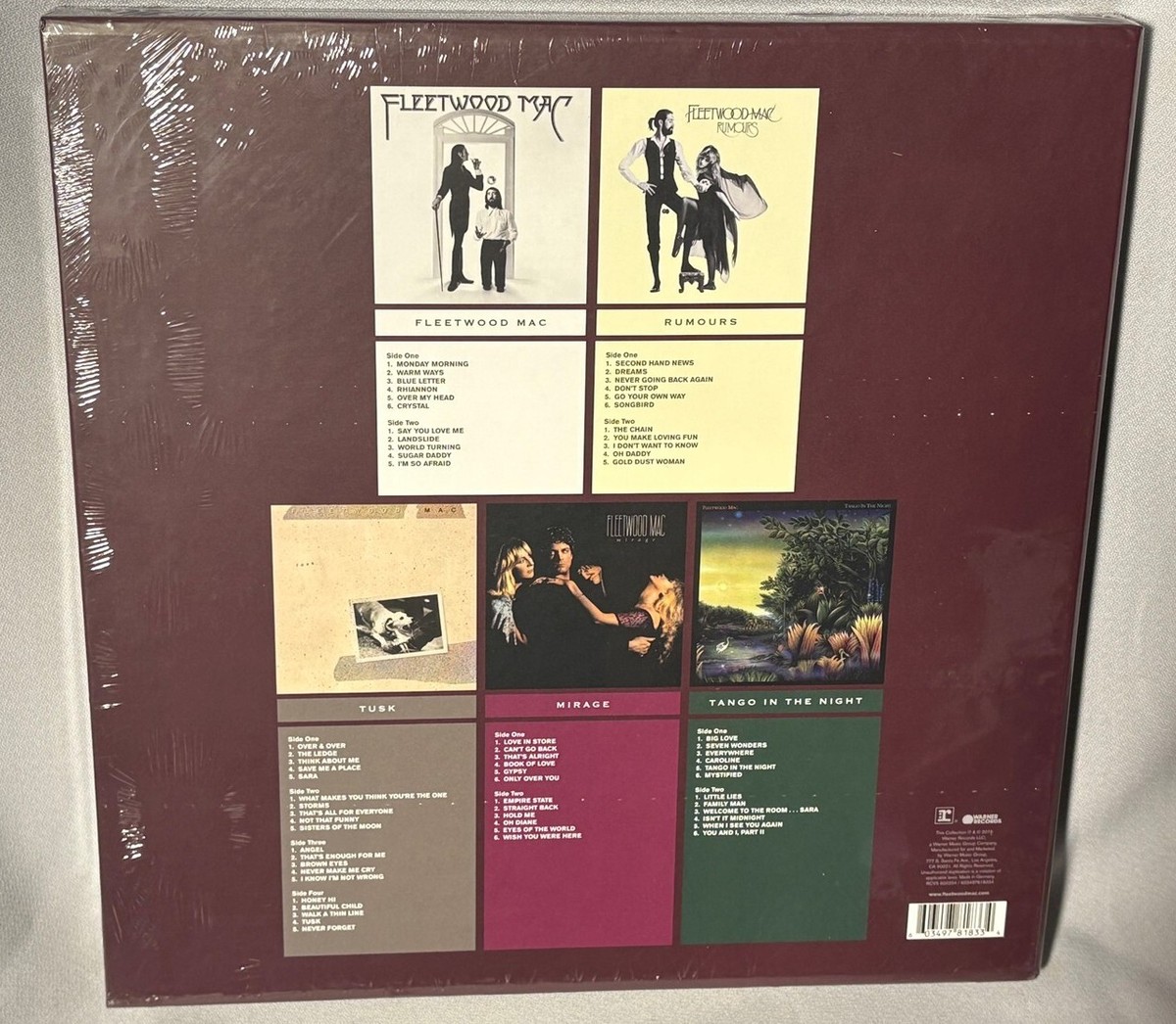 LP FLEETWOOD MAC 1975 to 1987 (5LP CLEAR Vinyl, 2025) NEW MINT