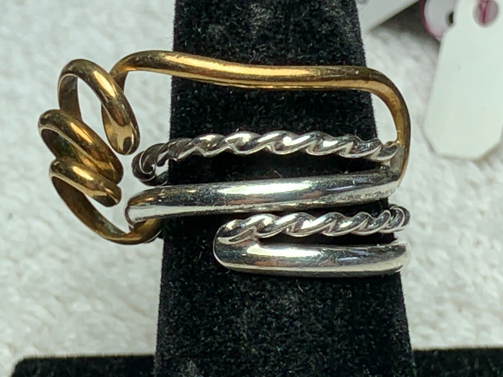 Sterling Silver 925 Unique Design Adjustable Ring… - image 2