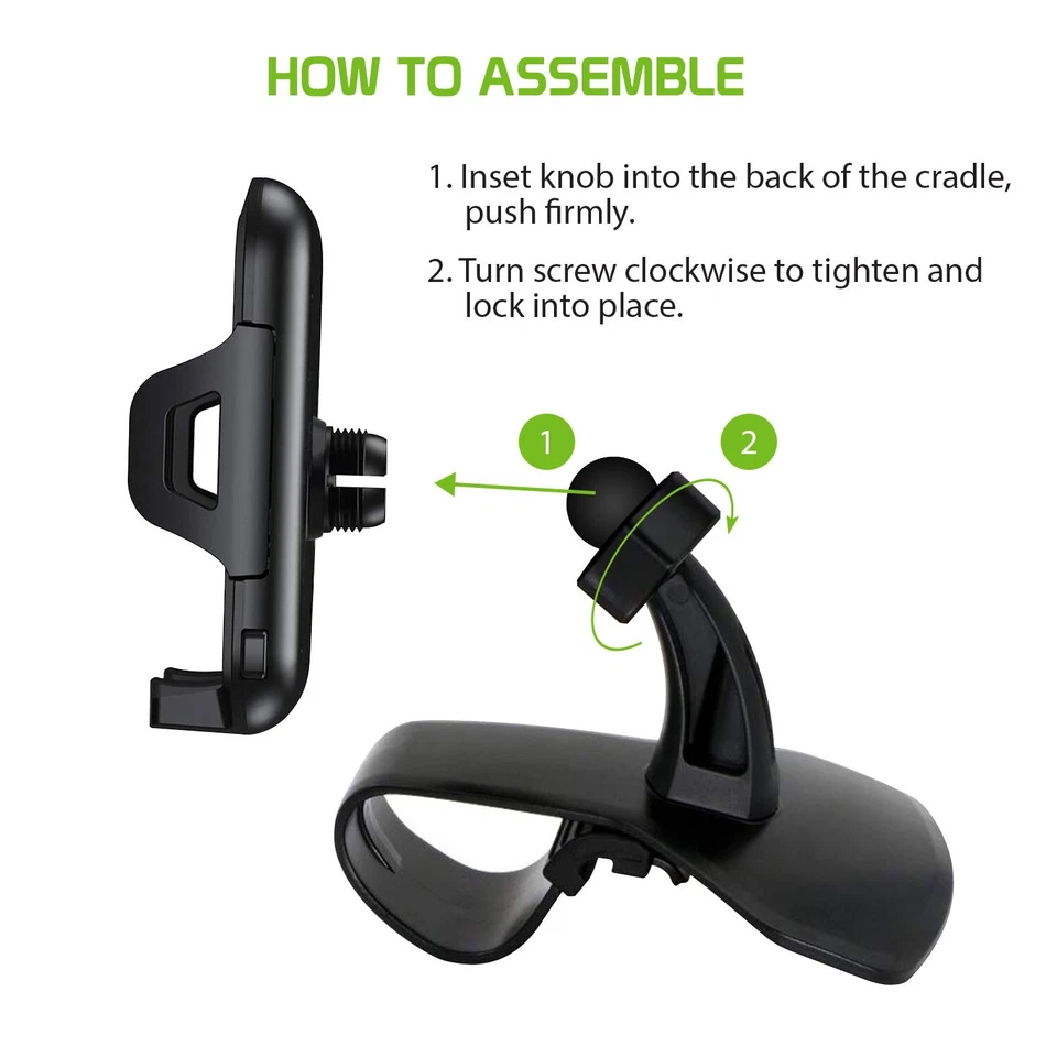 Cellet Car Dashboard Phone Holder Mount w/ 360° Rotation & Non-Slip Clamp - Image 3 of 4