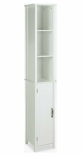 Tongue and Groove Bathroom Storage Unit White – Rispa