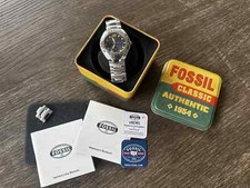 EXCELLENT CONDITION Fossil Blue Unisex Chronograph Watch Wristwatch BQ9092