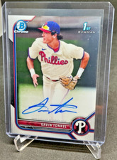 2022 Bowman Chrome GAVIN TONKEL 1st RC Refractor AUTO Phillies