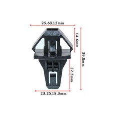 10x Black Front Grille Bumper Moulding Clip For Honda Acura 91578-t0a-003 10x Black Front Grille Bumper Moulding Clip For Honda Acura 91578-t0a-003