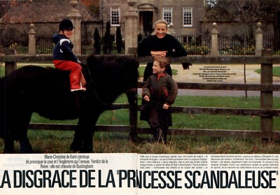 Clipping Presseschnitt 1986 Marie Christine de Kent (4 Seiten)