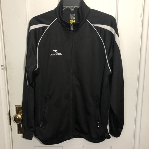 Diadora Chaqueta Tamaño S Negro Cremallera Bolsillos Frontales Fútbol  Adulto Pequeño | eBay
