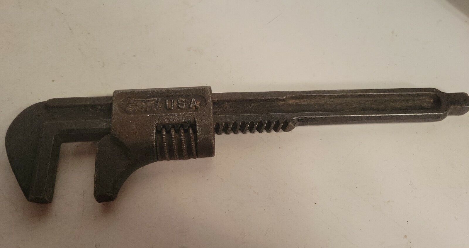 VINTAGE 8 INCH FORD USA ADJUSTABLE MONKEY WRENCH