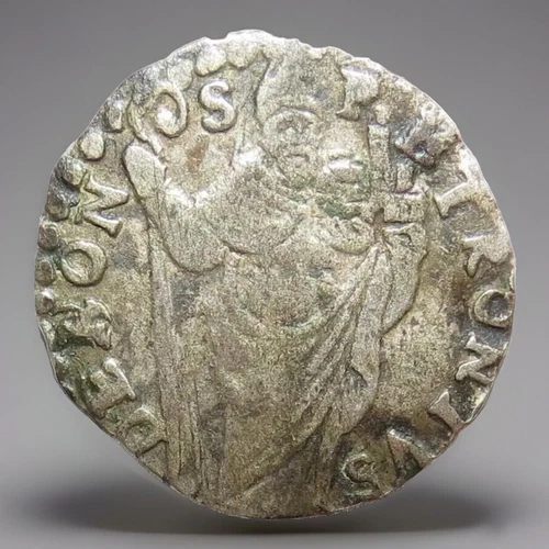 Rare Vatican et Etats Pontificaux Alexandre VIII Alexander VIII - 1,35g Argent - Photo 2/2