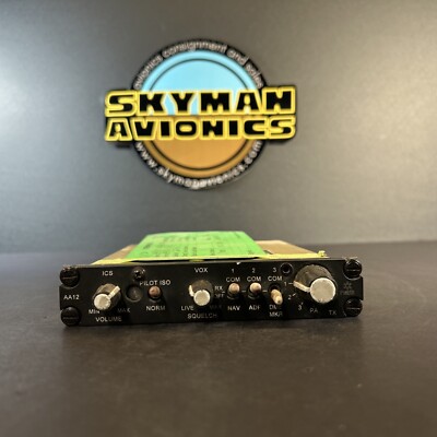 NAT AA12 Audio Panel - Needs Repair 