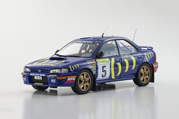 Kyosho Subaru Impreza #5 - Sainz/Moya -Winner Montecarlo Rally 1995 1/18. 08962B-image