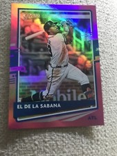 2020 Donruss Holo Pink #170 Ronald Acuna Jr. Variation Atlanta Braves