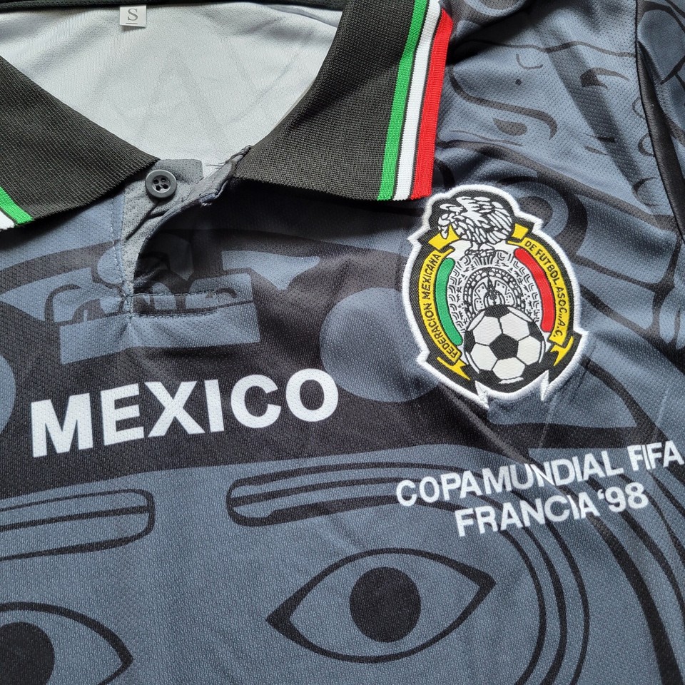 Men's 1998 World Cup Retro Mexico Soccer Jersey eBay