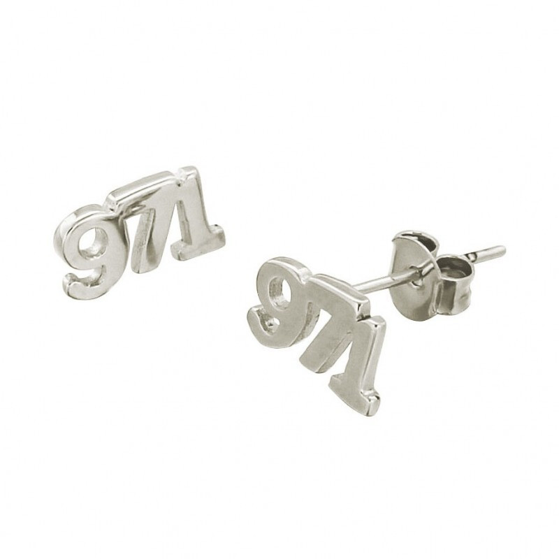 Boucles d'oreilles 971 argent massif 925 anti-allergie pour femme et homme