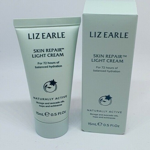 Liz Earle Skin Repair LIGHT CREAM 72 Hours Hydration 15ml boxed Travel