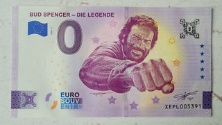 0 Euro Schein Bud Spencer Die Legende Souvenirschein