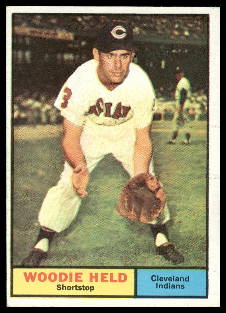 1961 Topps #60 Woodie Held Cleveland Indians Baseball