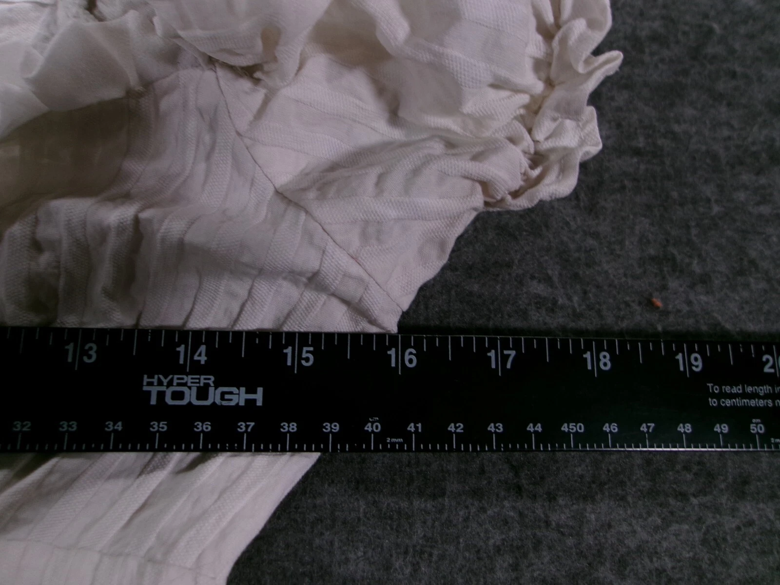 OFF WHITE Abito shein donna extra small bianco sporco cravatta davanti contadino rein fiera Lagenlook