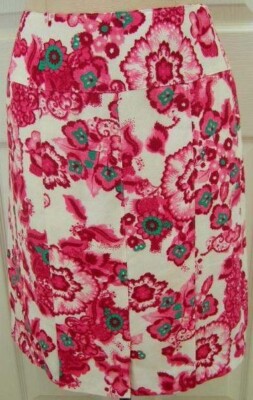 NWT $135 size 0 VINTAGE ETCETERA BRIGHT LINEN SPRING SKIRT