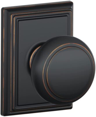 Schlage Andover Passage Door Knob Set & Decorative Andover Trim F10 AND 716 ADD