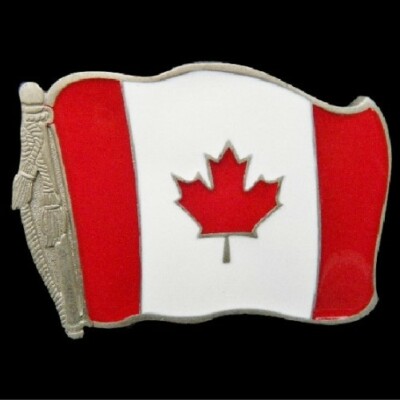 Canada Flag Belt Buckle Canadian Maple Leaf Belts Buckles Boucle de Ceintures