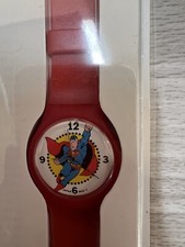 D.C. COMICS 1987 VTG SUPERMAN WATCH ARMOUR CELEBRATES SUPERMAN'S 50TH BIRTHDAY