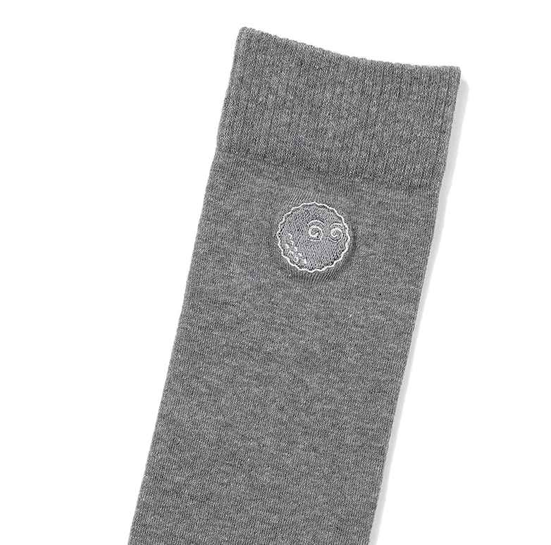 Malbon Golf] Bucket Point Knee Socks (Woman) - Melange Gray