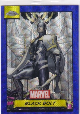 Topps Marvel Chrome 2024 Card Nr. 18 Black Bolt Blue Wave Refractor 31/150