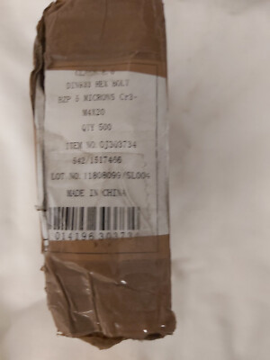 Sechskantkopf Set Schraube M4 x 20 mm BZP Vollgewinde Box von 500
