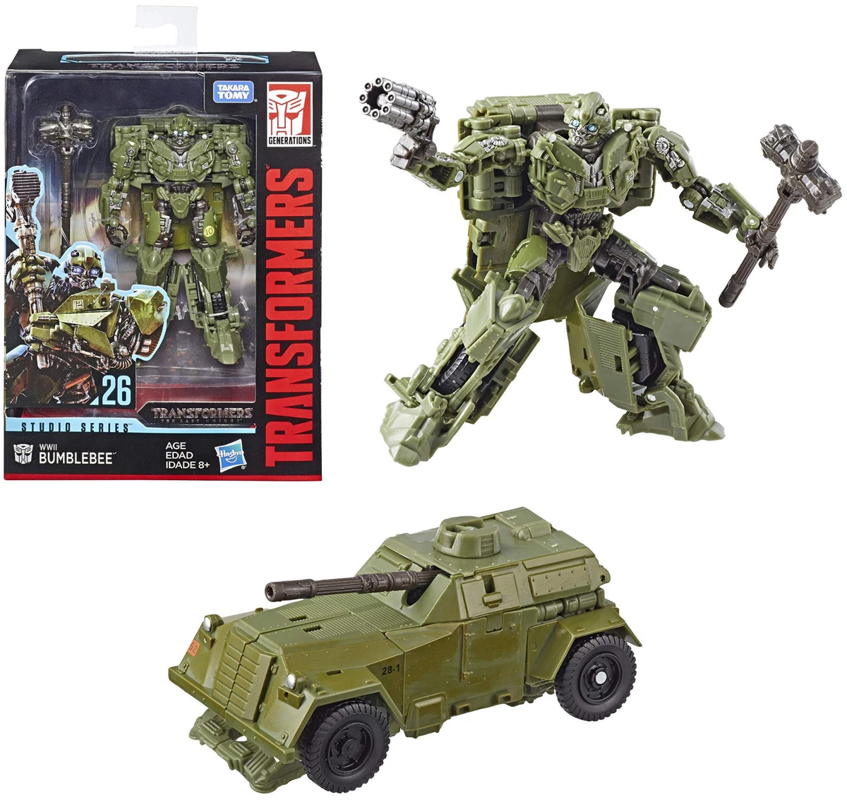 Transformers Studio Series Figura de acci n abejorro de la Segunda Guerra Mundial 26 Clase de lujo