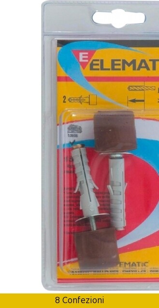 Tasselli Enp / Fp9 Nero Pezzi 2 Confezioni 8 Elematic 565992