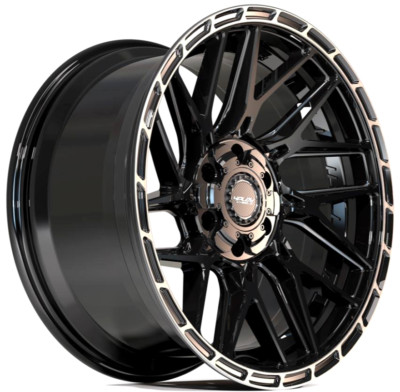24 x10  Brushed Black 4PLAY Sport 4PS28 Wheels fits 2019 2025 RAM 1500 6x5.5 +24
