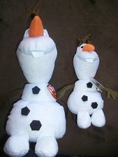 Lot of 2 Ty Beanie Babies Olaf Plush Snowman Disney Frozen 12" 8