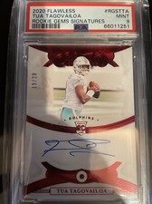 2020 Flawless Tua Tagovailoa rookie Gems Sig Ruby 19/20