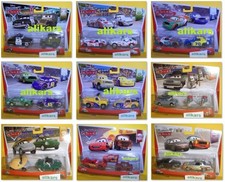 2-pack Disney Pixar Cars Giocattolo Mattel 1:55 Autos Modellini Metallo Die-cast