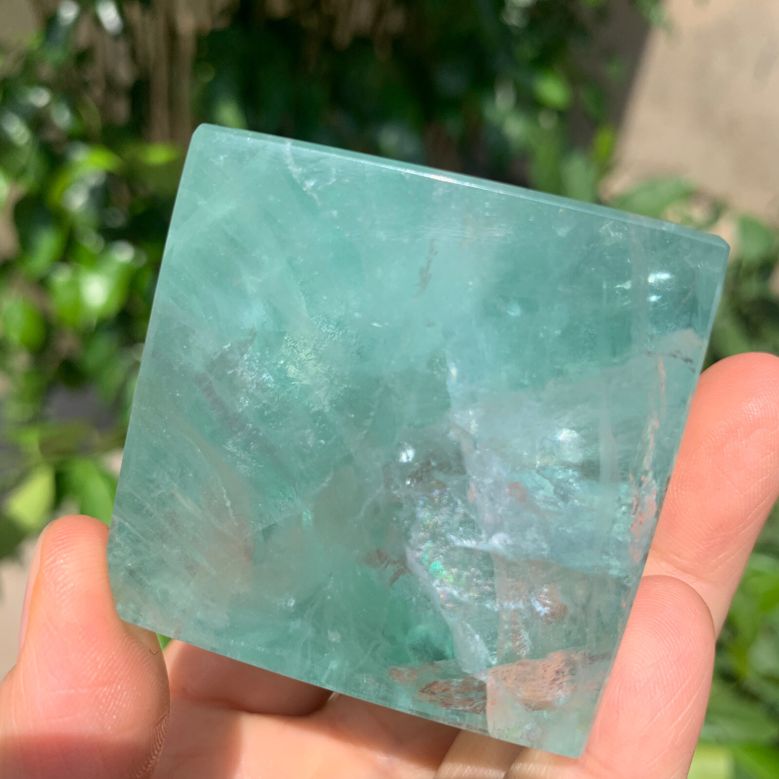 352g Natural Fluorite Quartz Cube Crystal Energy Reiki Healing