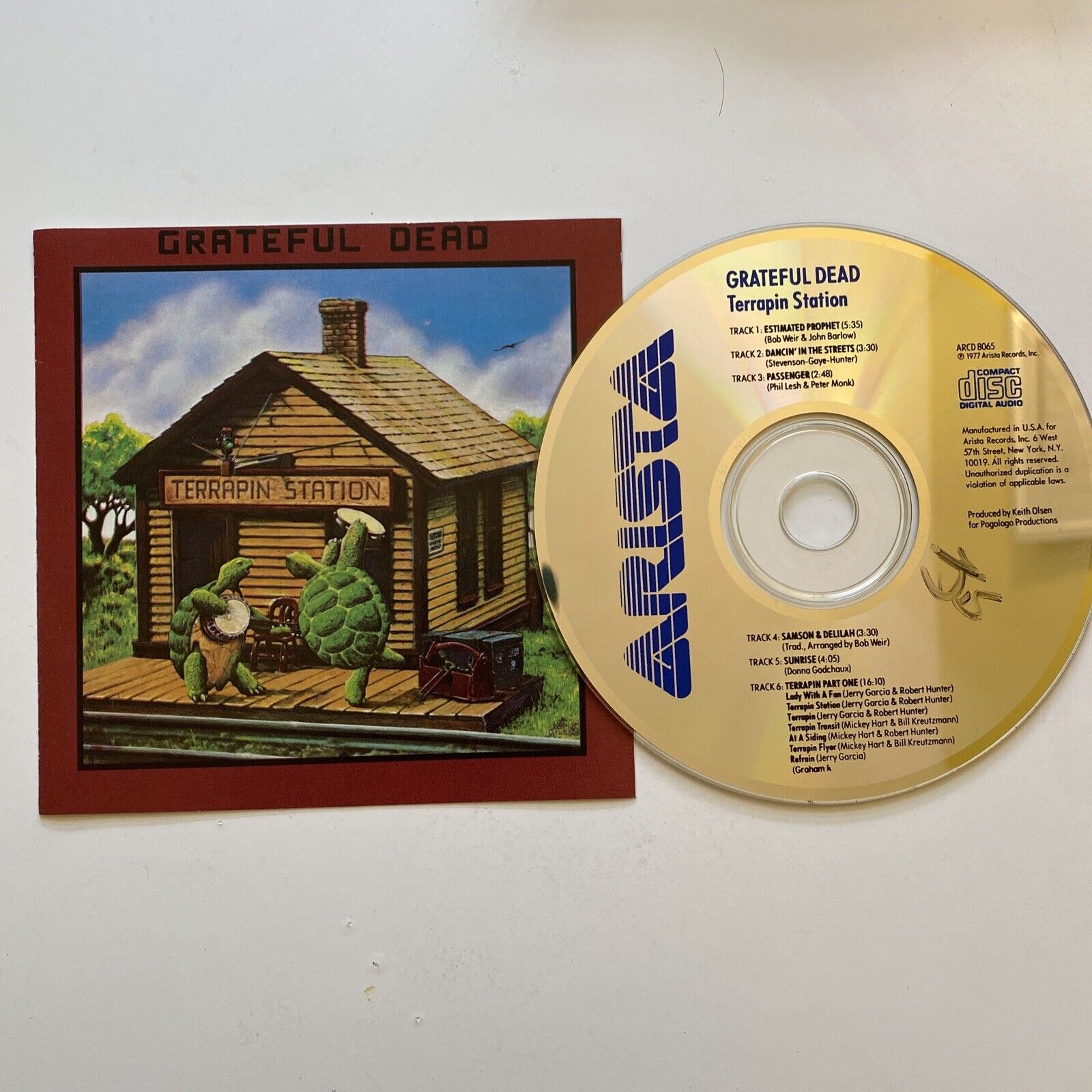 Grateful Dead Terrapin Station 1977 CD ARCD 8065 Arista  *NO CASE*