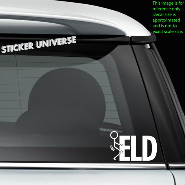 Anti ELD Electronic Logging Device Decal Sticker Log Book Semi Truck