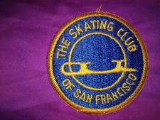 NASZYWKA VINTAGE SKATING CLUB OF SAN FRANCISCO OKRĄGŁA