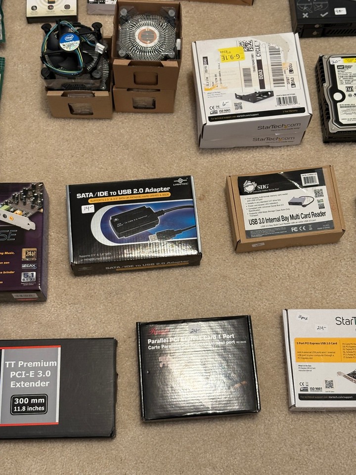 Bulk Computer Components Lot – 40 Items – Perfect for PC Builders ...