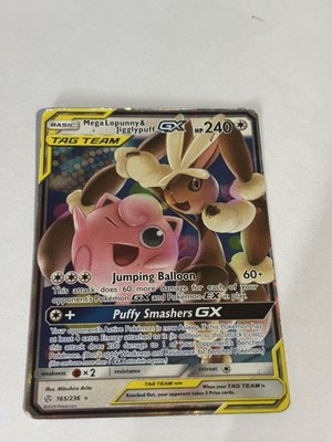 Mega Lopunny & Jigglypuff GX 165/236 Sm-Cosmic Eclipse Holo