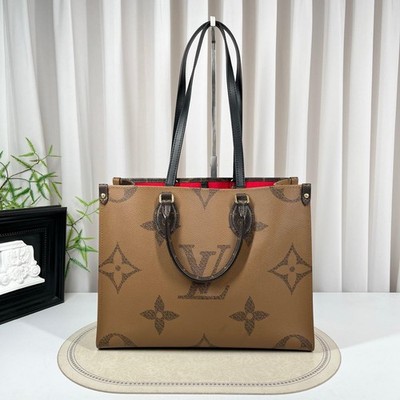 Louis Vuitton Onthego MM 'Brown Giant Monogram/Brown - Very Good #952KRI
