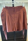 $79 Athleta SKYLINE SHORT II Casual Paper Bag High Waist SZ 12 Cognac Brown — photo 8