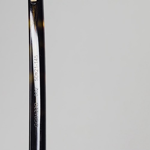 Gucci GG0122O 002 Eyeglasses Frame 50-21-145 Tortoise Bee Logo Rectangular Unise - Picture 10 of 14