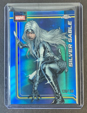 2026 Topps Chrome Marvel Silver Sable Blue Refractor /150 #158