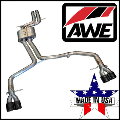 AWE Track Edition 2.5'' Cat-Back Exhaust System fits 2008-2012 Audi S5 Coupe 4.2L