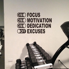 Inspirational Wall Decals, Gym Decor, Office Decals,Vinyl Art Motivational Quote