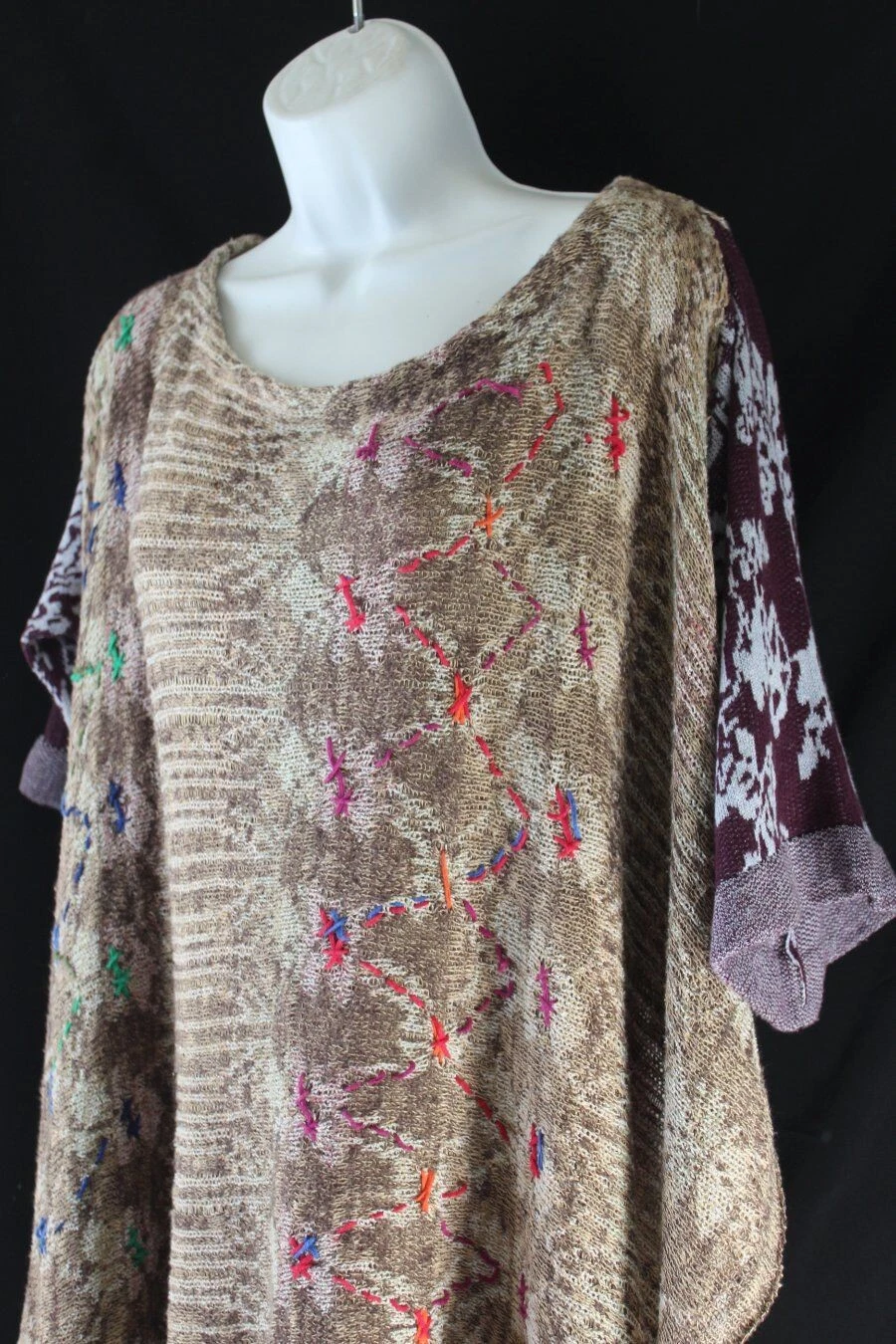 Free People M L Fressia Ruana Shawl Poncho Sweater