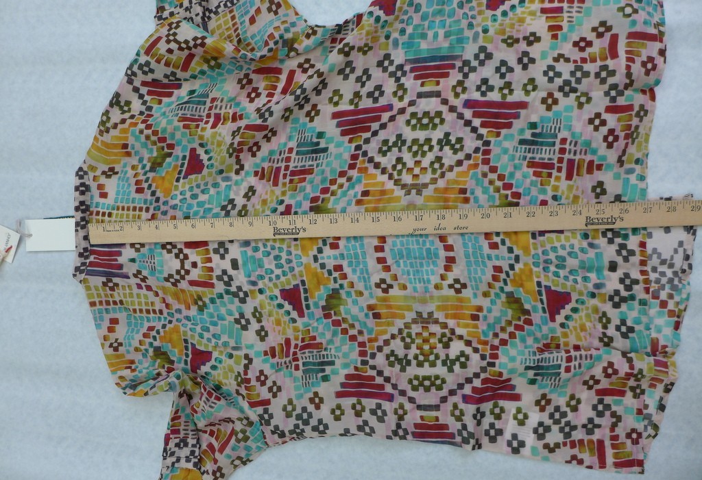 JOHNNY WAS Women's Malina Button Front Geometric Print Long Sleeve Blouse $270