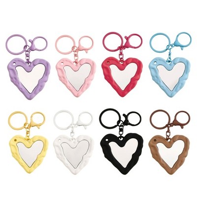 Sturdy User Friendly Acrylic Mirror Pendant Keyring For Everyday Carry
